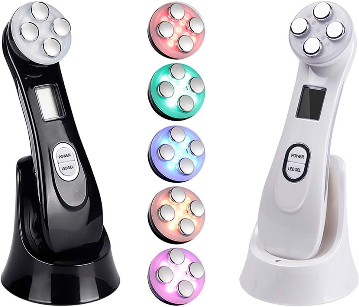 APPARECCHIATURA LIFTING FACCIALE - Ultrasuoni, EMS, Elettroporazione, Luce LED Rossa