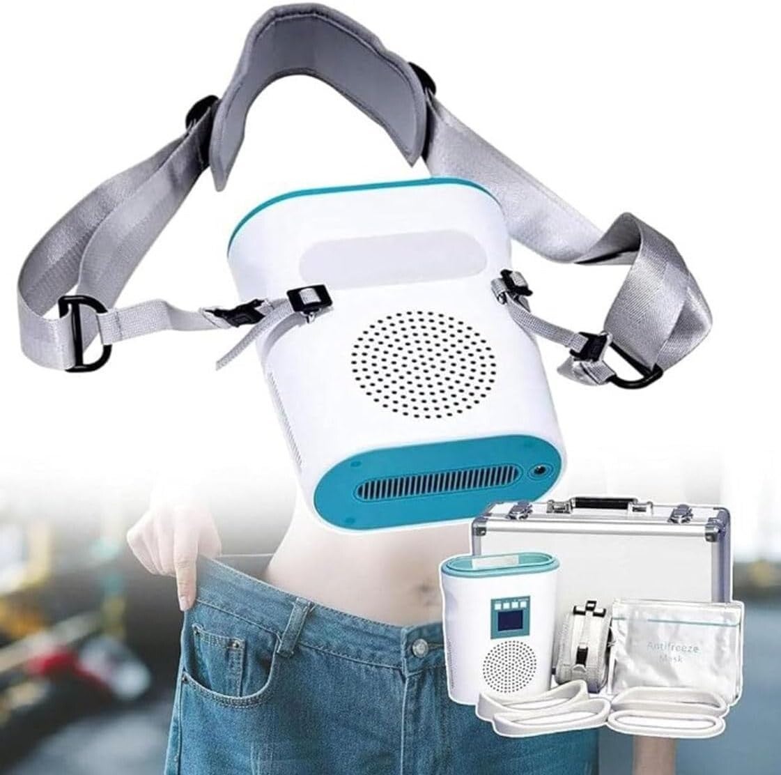CRIOLIPOLISI PORTATILE  3 In 1  per scolpire Addome, Vita, Cosce, Braccia E Doppio Mento