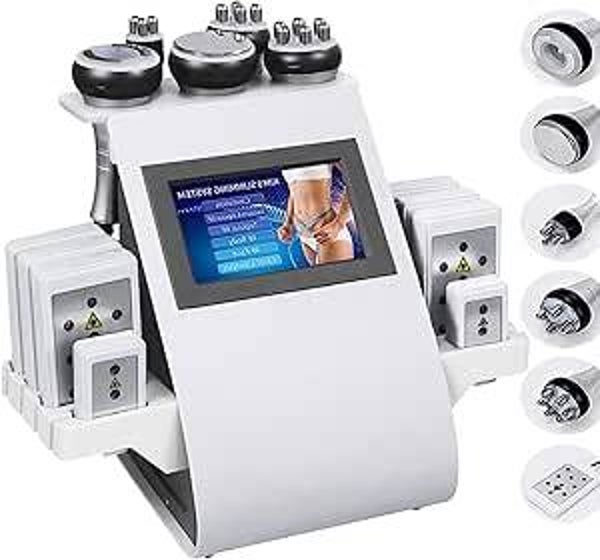 6 IN 1  LIPOLASER - ULTRASUONO  (1,5 Mhz estetica) - (40 Khz medica) - RADIOFREQUENZA - viso e corpo  professionale