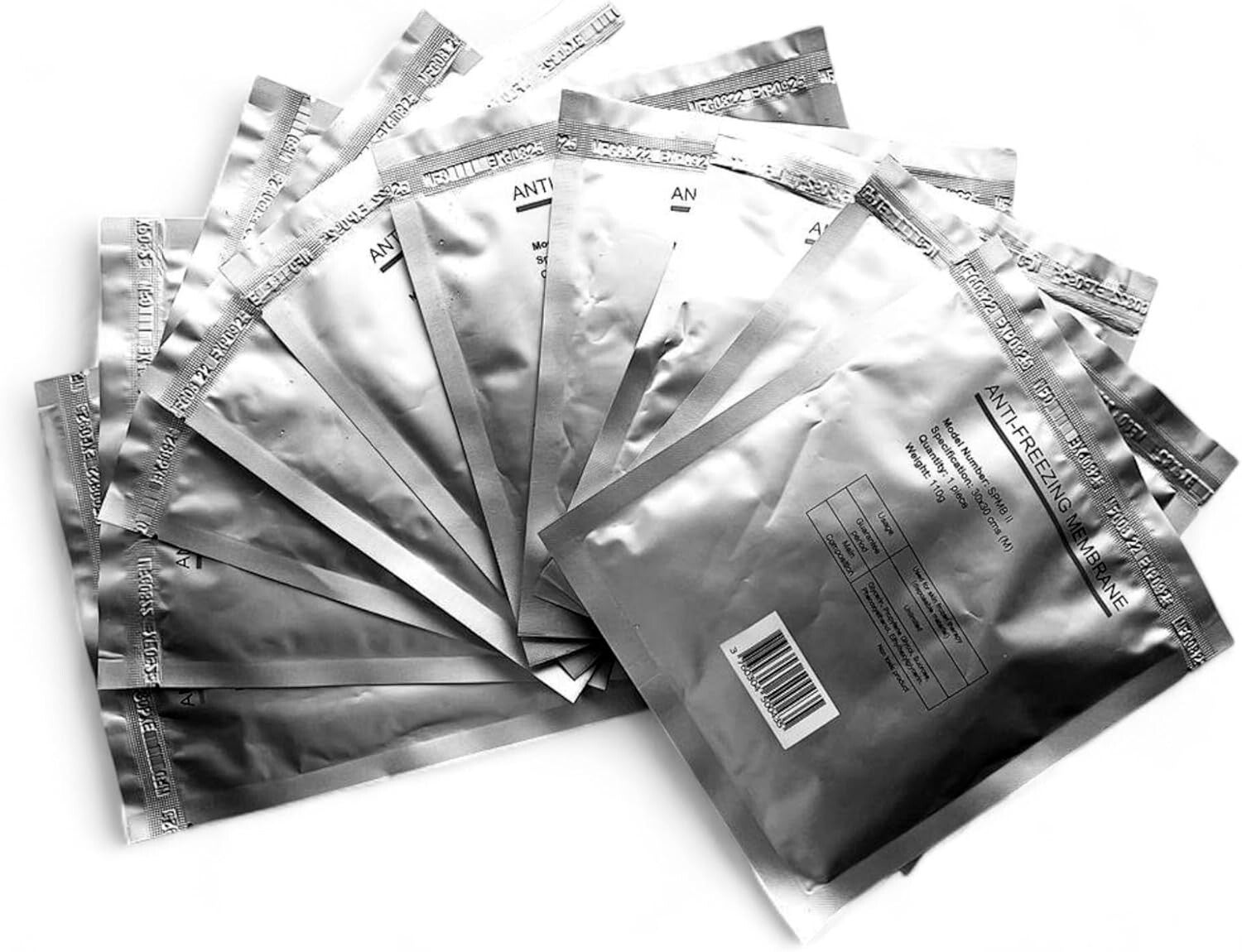 10 MEMBRANE per CRIOLIPOLISI taglia M - 30 x 30 cm - 90 grammi - Membrane per sessione di criolipolisi