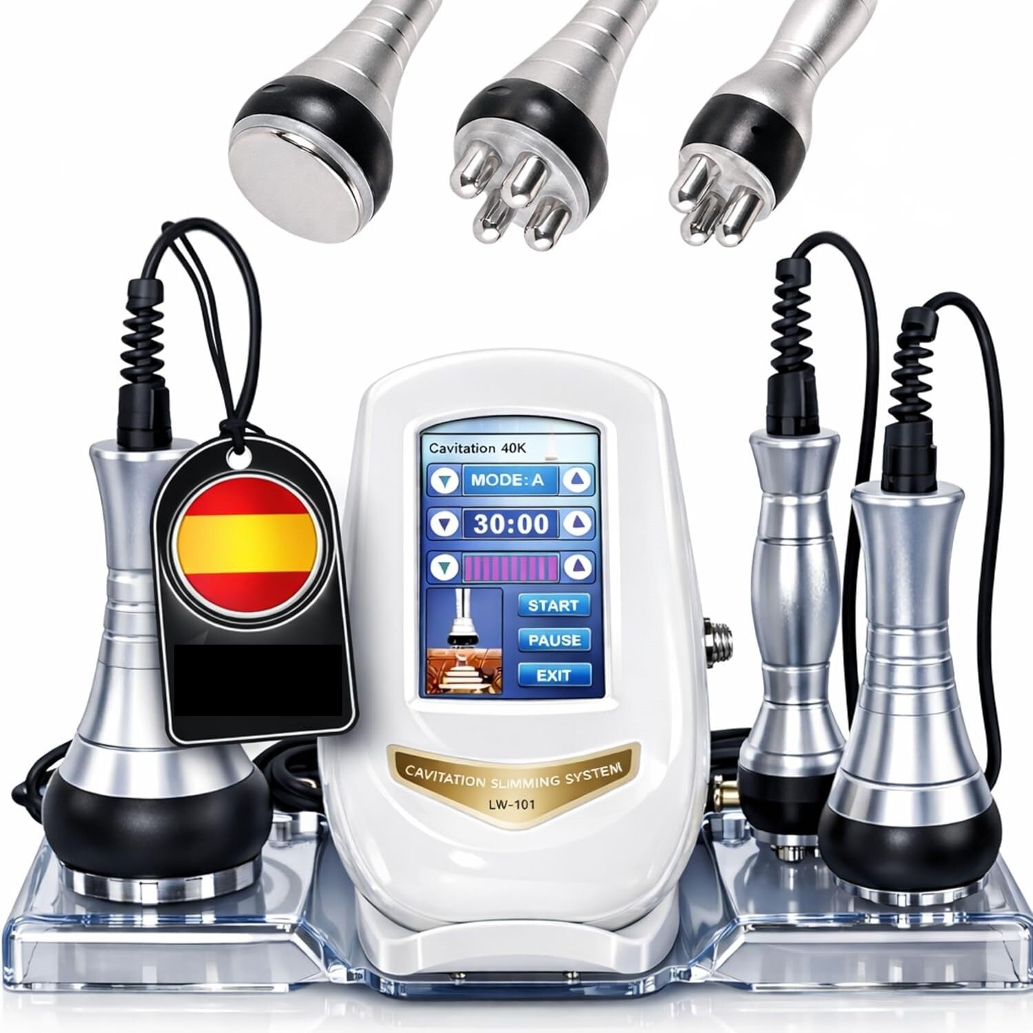 3 IN 1 - RADIOFREQUENZA VISO E CORPO  E ULTRASUONO CAVITAZIONALE ESTETICO  - Massaggiatore Professionale