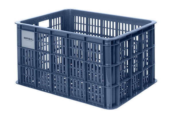 Basil fietskrat L - groot - 40 liter - bluestone