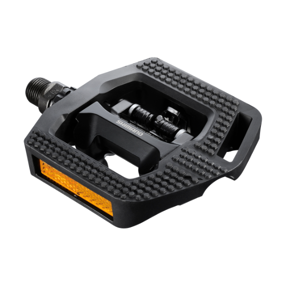 SHIMANO Pedal (CLICK'R) PD-T421 Enkelzijdig Pedaal [zwart] / kooi [zwart]