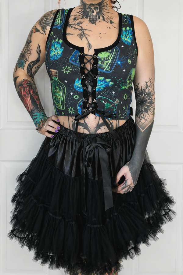 top wiązany CROP EYELET