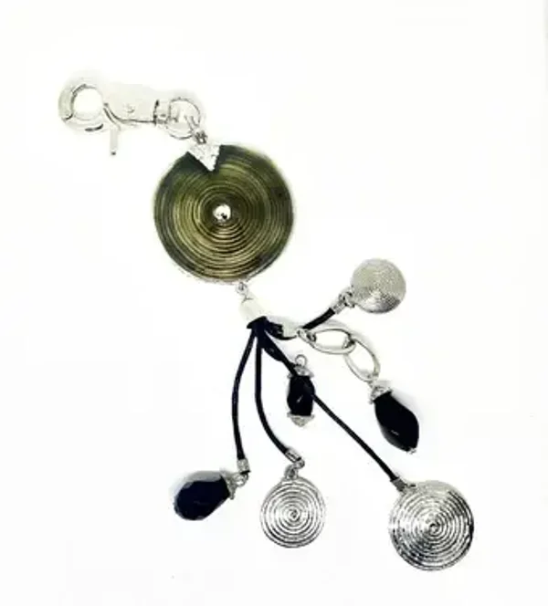 Bijou de Sac en métal argent ou pour porte clés - à Pampilles - à Breloques Charms - KRYSTEL