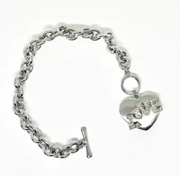Bracelet coeur Love chainette  pour femme  - Taille unique - ANDY