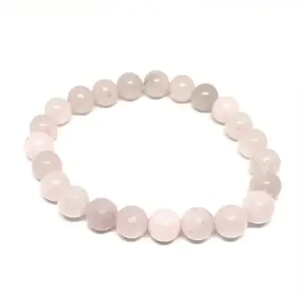 Bracelet boule perles amour rose pâle pour femme - Bracelet de protection - ZOE