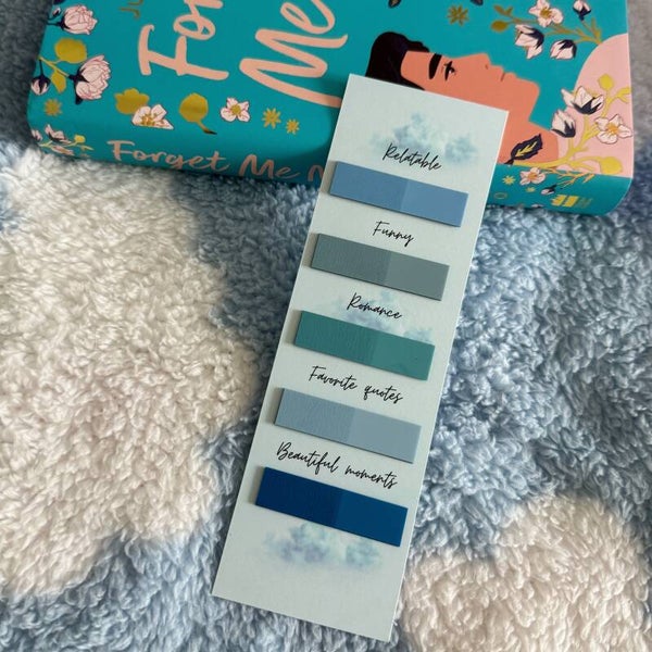 Annotating bookmark || Blue clouds