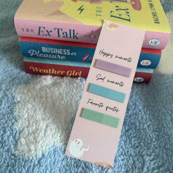 Annotating bookmark || Pink spooky