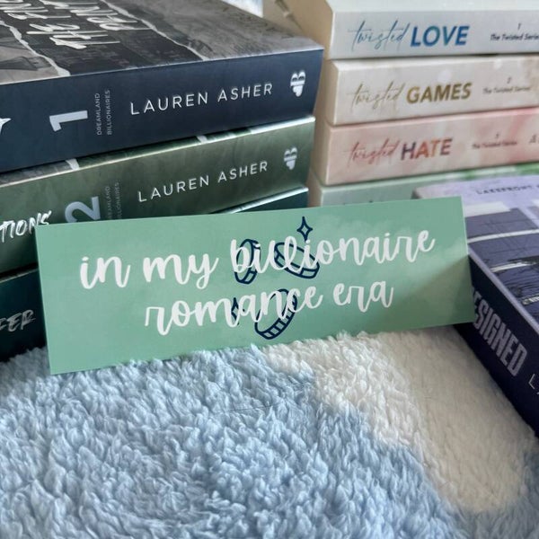 Bookmark In my billionaire romance era