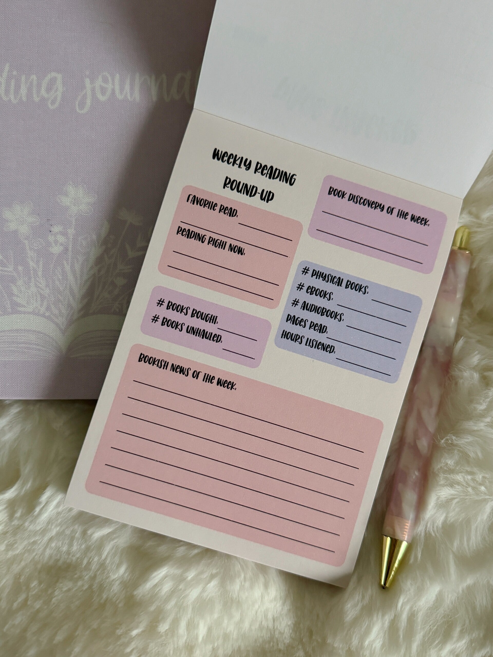 Ultimate bibliophile notepad