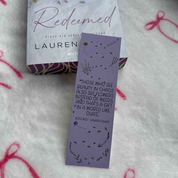 Bookmark: Redeemed (Dirty Air) || OFFICIALLY LICENSED BY LAUREN ASHER