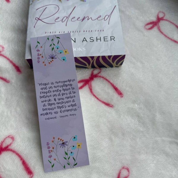Bookmark: Redeemed (Dirty Air) || OFFICIALLY LICENSED BY LAUREN ASHER