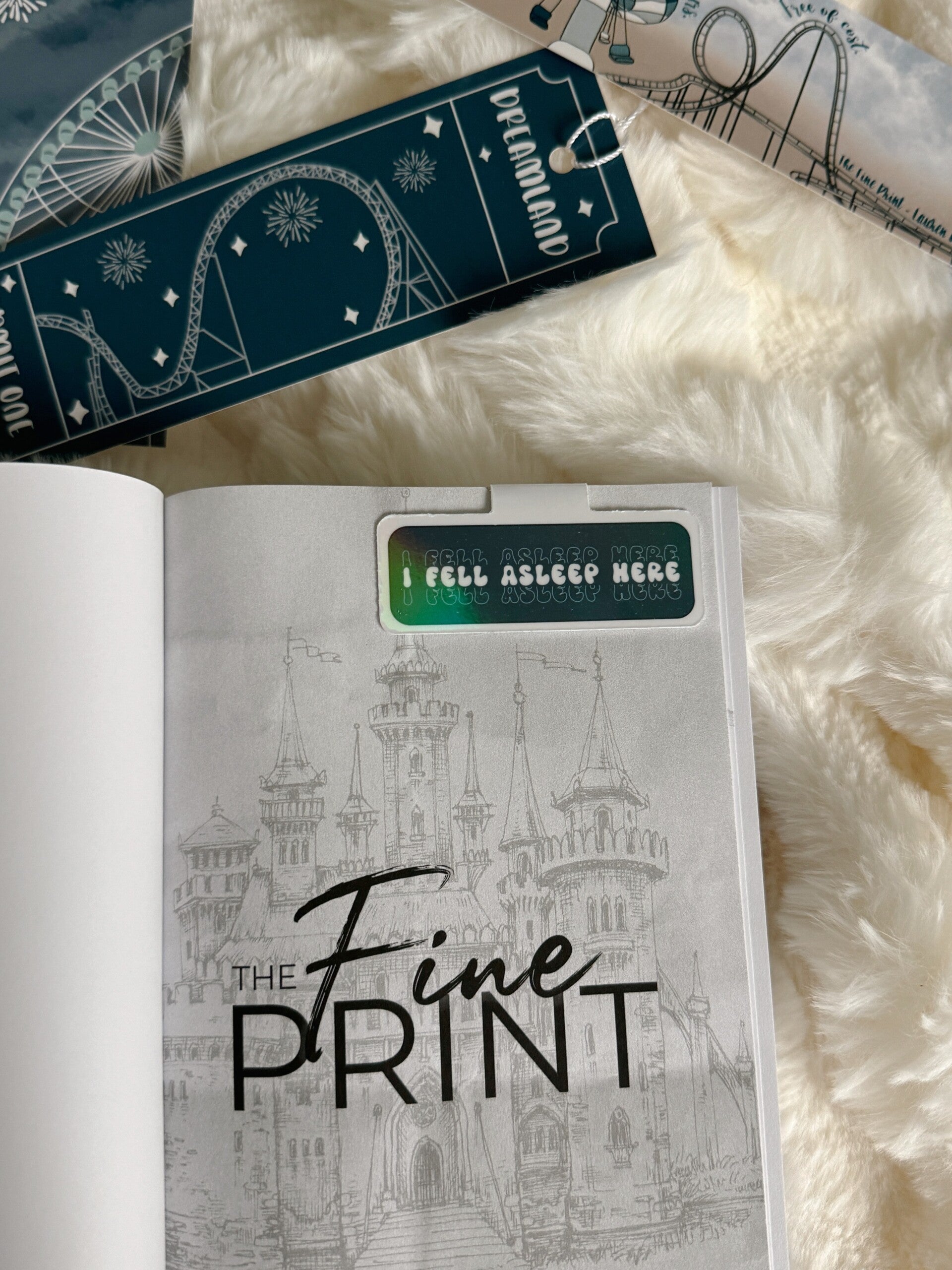 Magnetic Bookmark: Fell asleep her