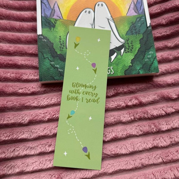 Bookmark Blooming with Every Book
