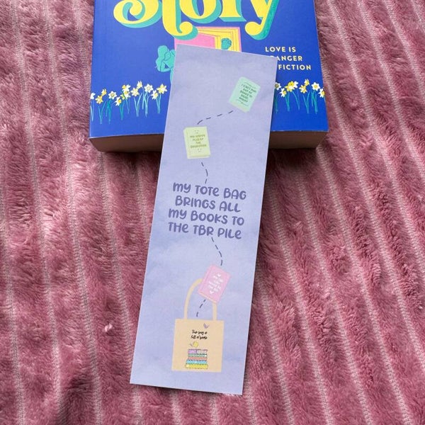 Bookmark My Tote Bag Brings All My Books