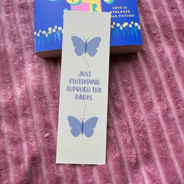 Bookmark Fluttering Through the Pages
