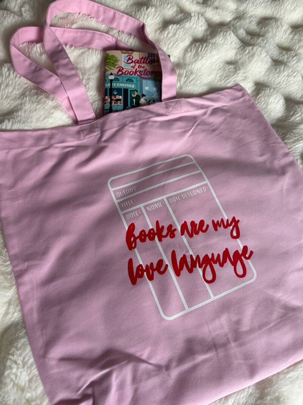 XL Tote bag - Books are my love language