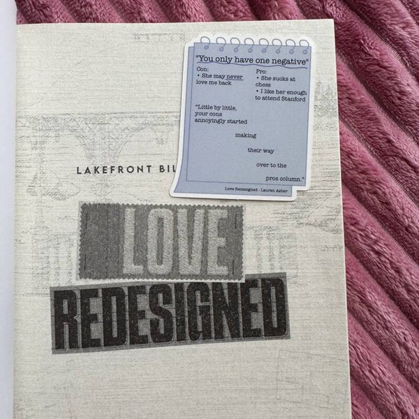 Sticker: Love Redesigned (Lakefront Billionaires) || OFFICIALLY LICENSED BY LAUREN ASHER