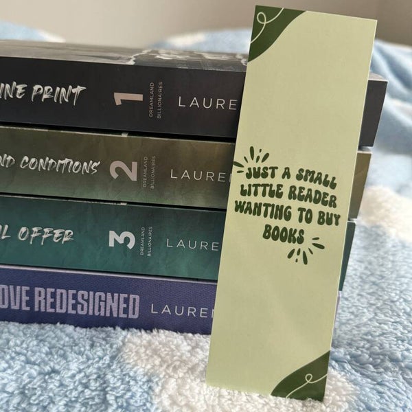 Bookmark Just a small little reader || GREEN