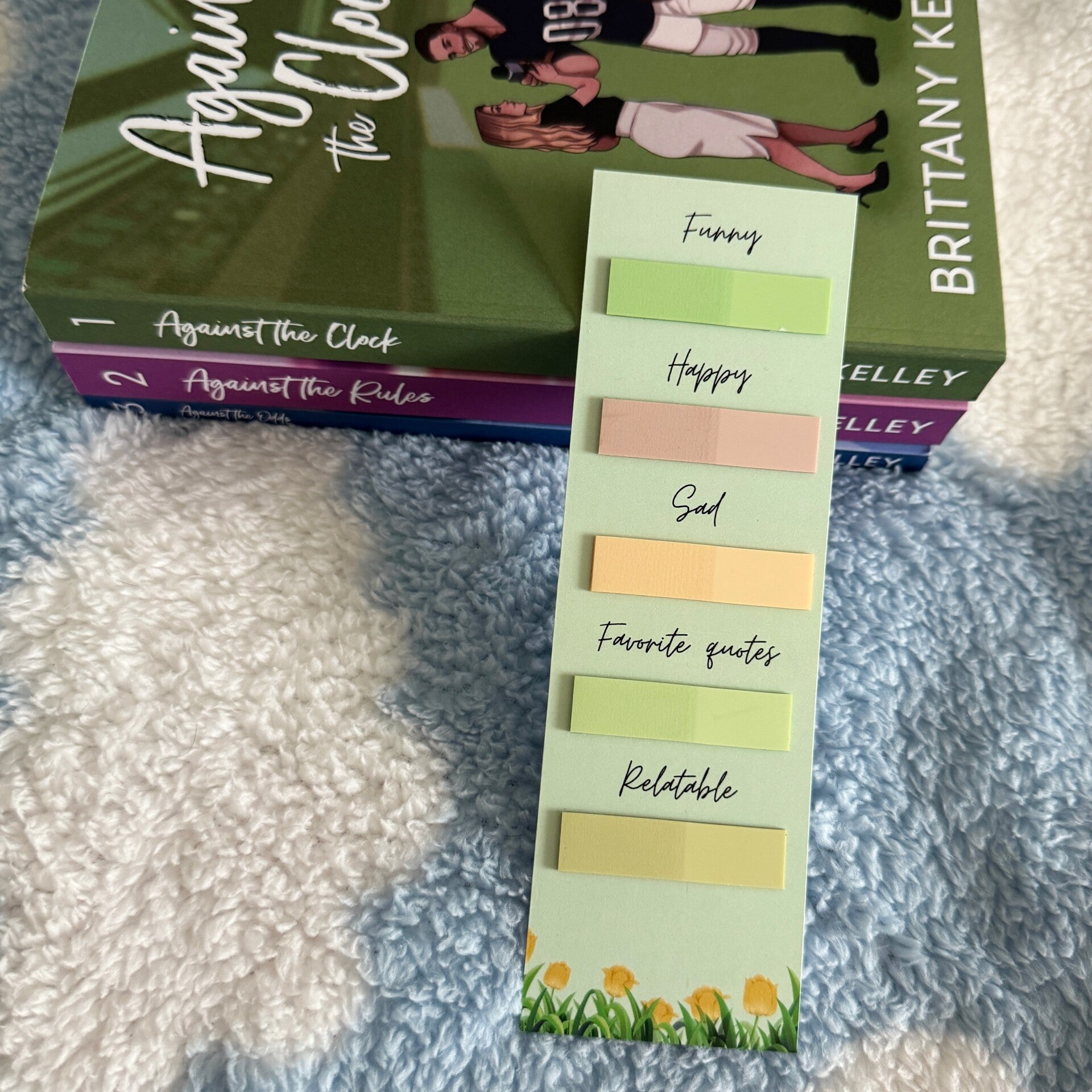 Annotating bookmark || Green spring vibes