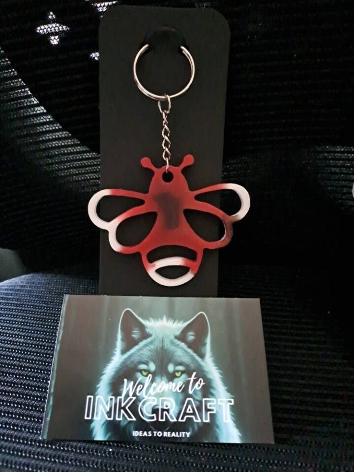 Epoxy bumblebee Keyring