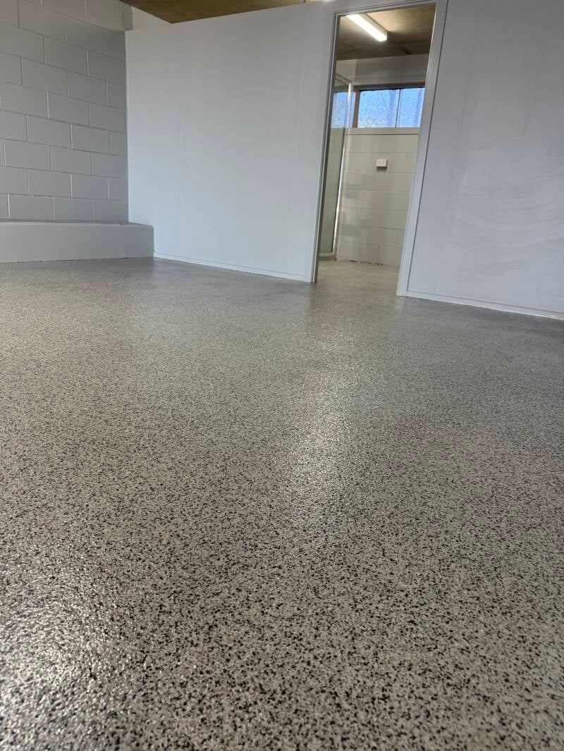 Epoxy garage flooring Sunshine Coast installed by George Floors Epoxy