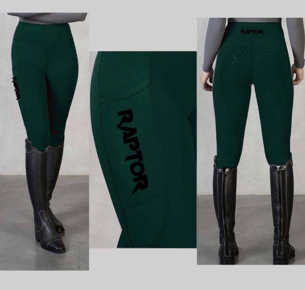 Jurassic green riding tights/leggings