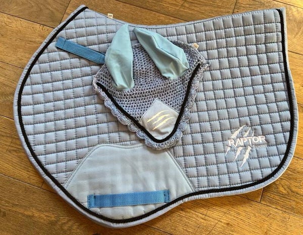 DINO EGG BLUE PAD, EARS AND HATSILK