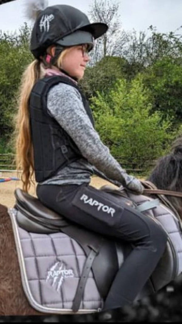 Raptor  childrens kids teen  riding tights leggings