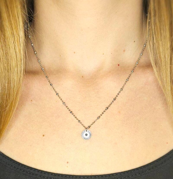 Ketting met rondje zilver