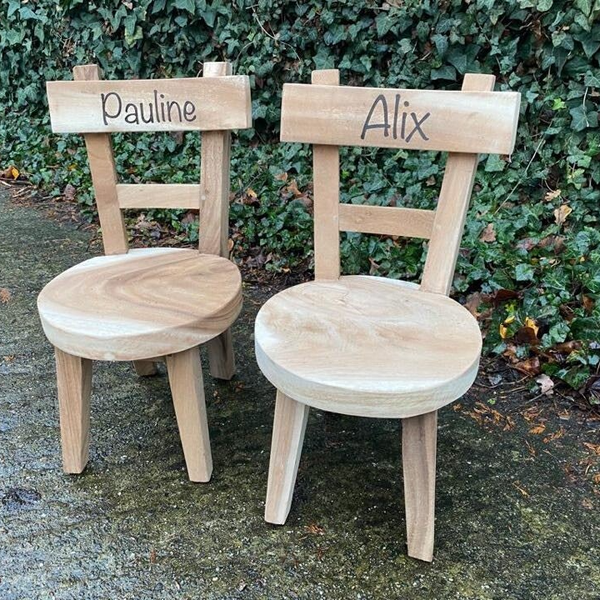 Kinderstoeltje "Ukkie Pukkie" teak