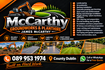 McCarthy Groundworks &amp; Plant Hire