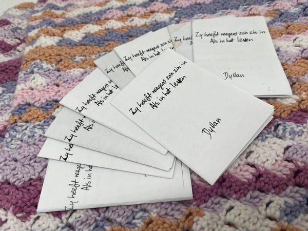 Poetry zine 01 - Zij heeft nergens zo'n zin in als in het leven.