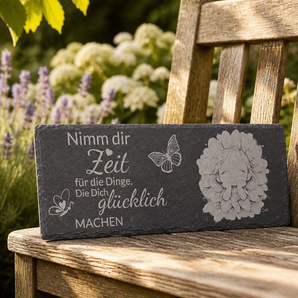 Schieferplatte wunschgravur