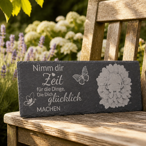 Schieferplatte wunschgravur