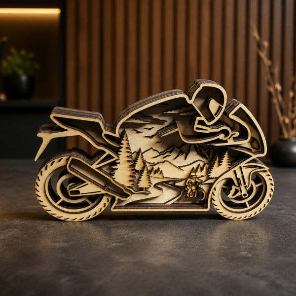 Motorrad 3d Motorradhelm, Motorrad Schieferuntersetzer, Motorradfliese