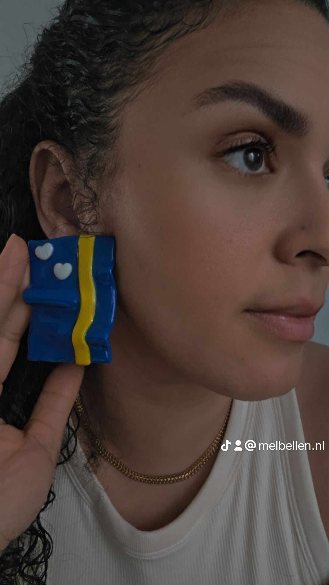 CURACAO Flag earrings