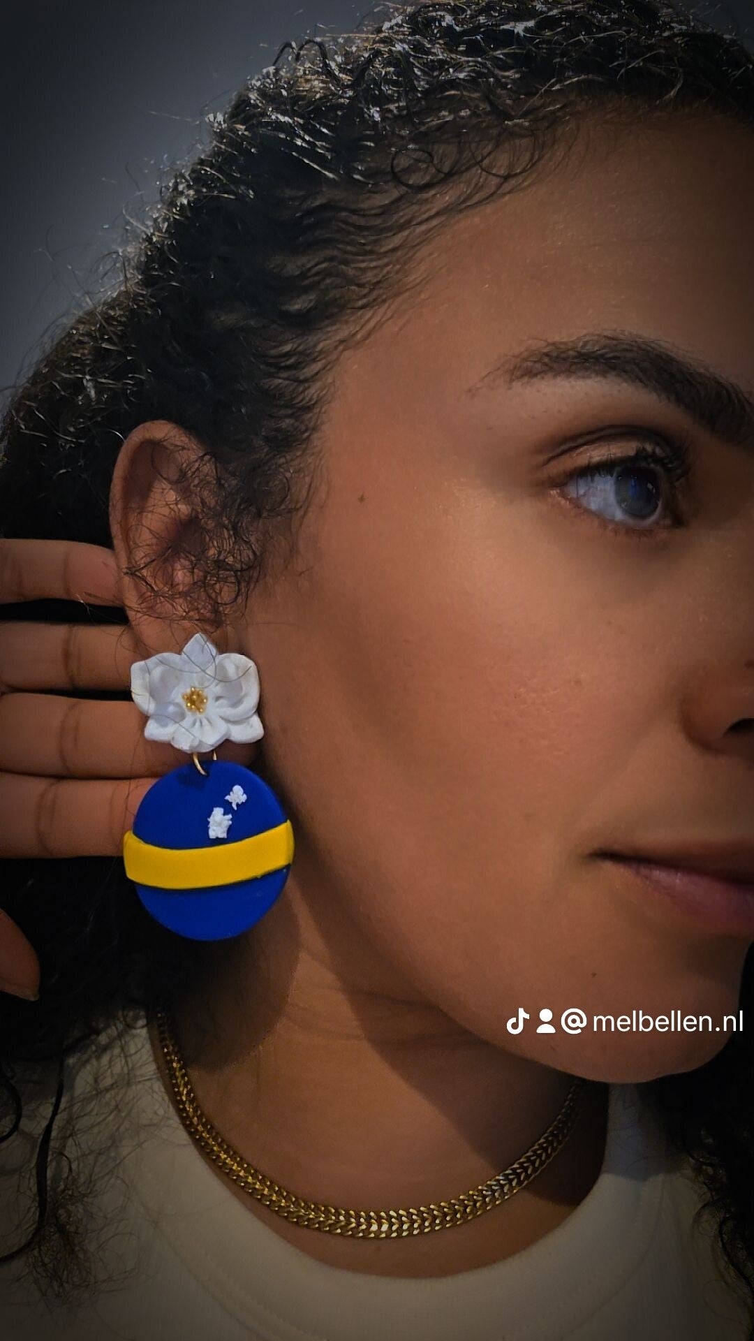 Bluewave Ochid Curacao Flag earrings