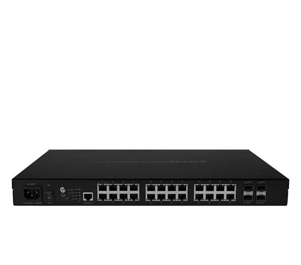 SX-24P16 (24 port managed switch with 16 PoE or 12 PoE+)