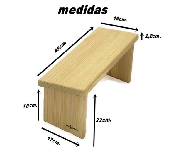 Banco de meditacion extra altura