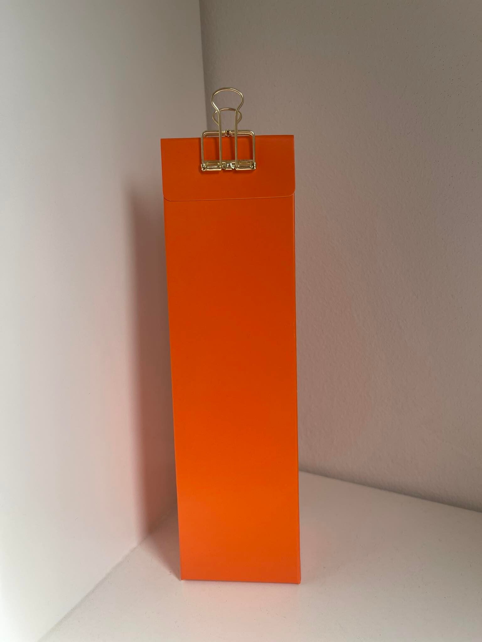 Oranje doosje karton 18 Cm