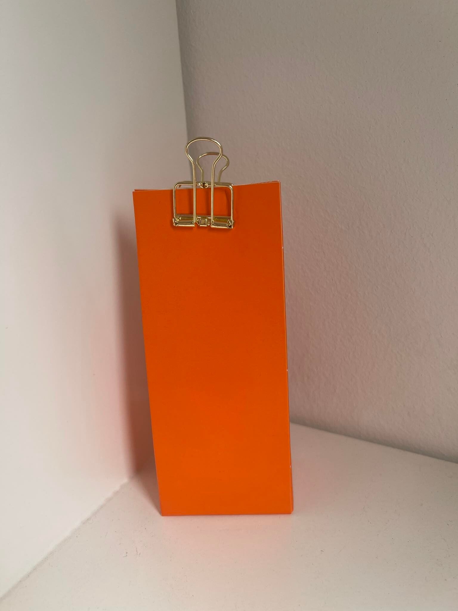 Oranje doosje karton 12cm