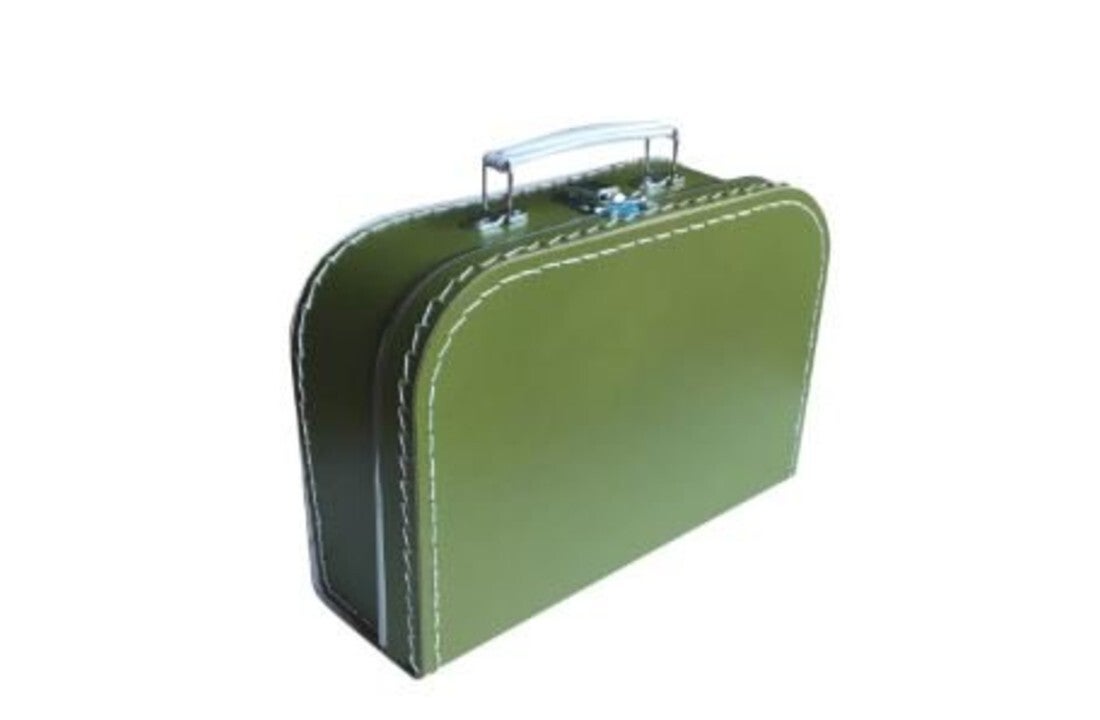 Koffertje Olijfgroen 35 cm