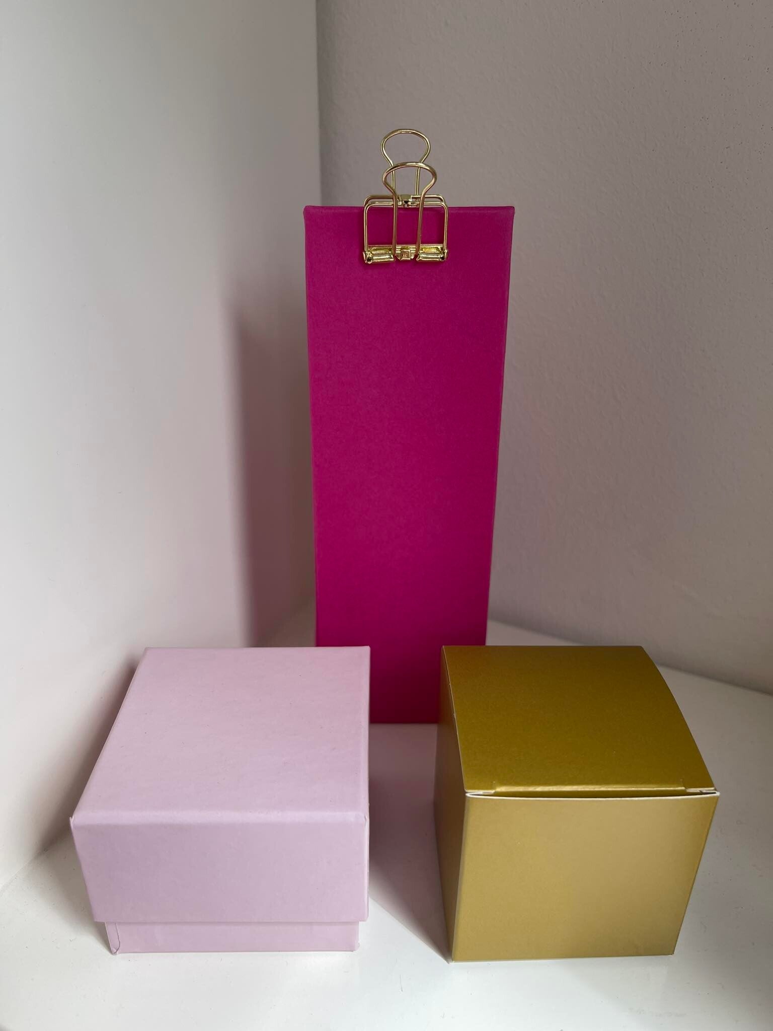 Pakket doopsuiker fushsia/goud 60st