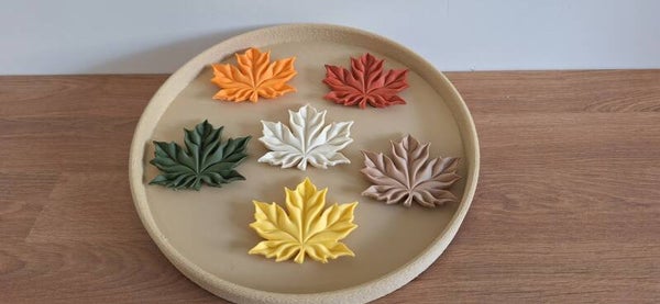 Decoratief 3D Herfstblad – Diverse Kleuren  Omschrijving