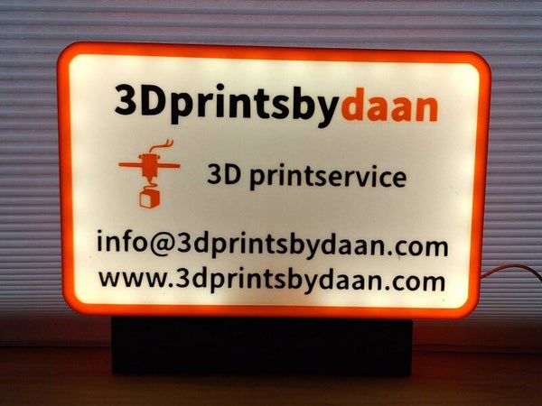 Maak je merk zichtbaar met een 3D geprint bedrijfslogo op maat.