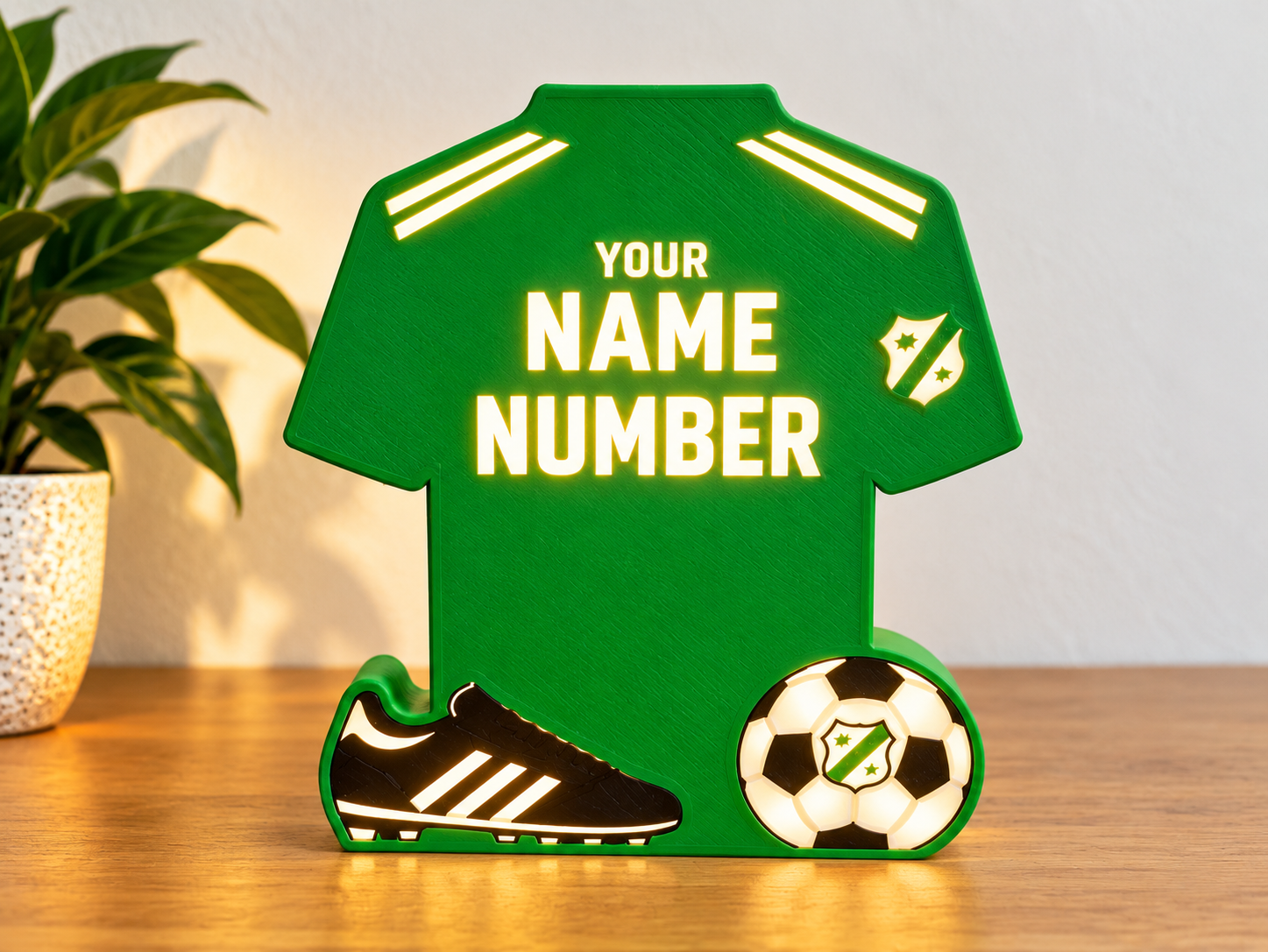 VV Zuidhorn – Gepersonaliseerde voetbalshirt LED-lamp