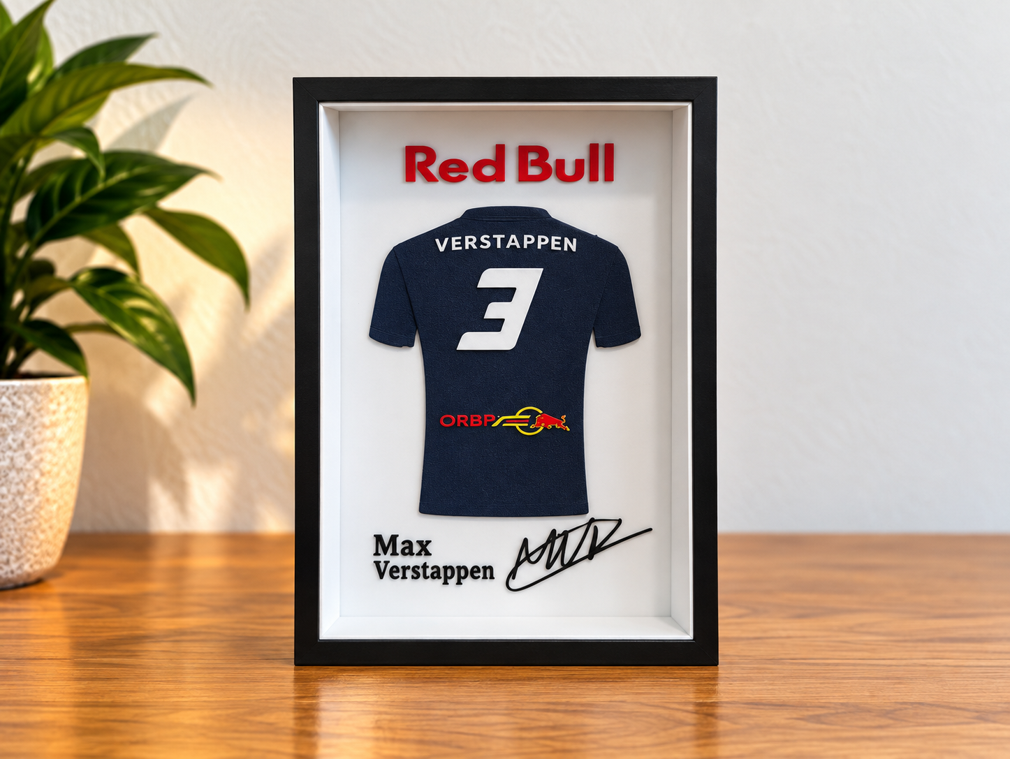 3D Galerijdisplay Formule 1 – Gepersonaliseerd met Coureur, Team & Nummer