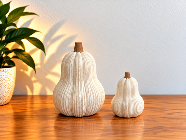 Decoratieve Pompoenen – Set van 2